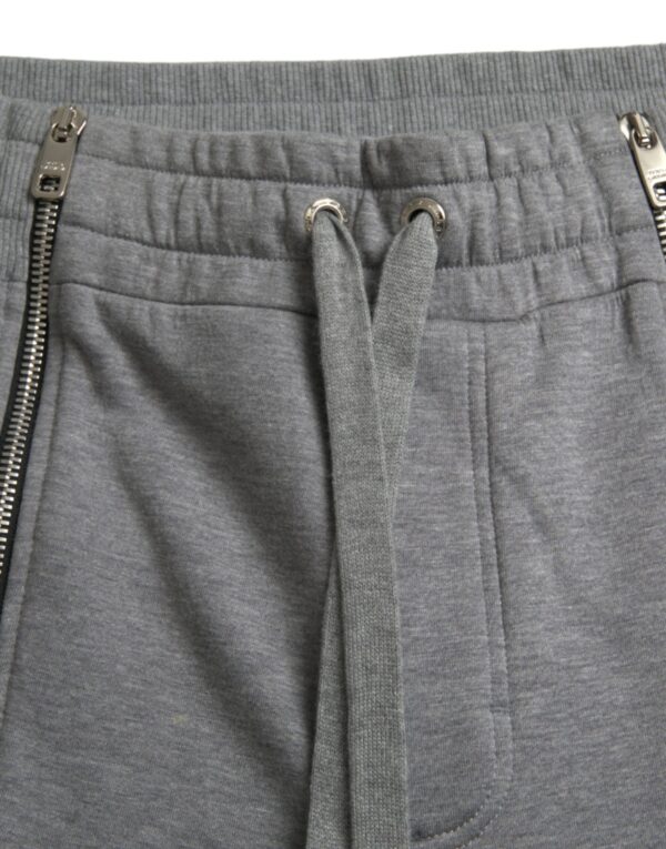 Dolce & Gabbana Gray Cotton Jogger Skinny Sweatpants Pants - Image 5