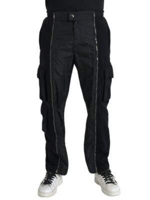 Dolce & Gabbana Black Cotton Blend Skinny Pants