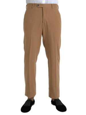 Prada Beige Cashmere Men Straight Fit Dress Pants