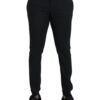 Dolce & Gabbana Black Wool Stretch Men Skinny Pants