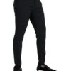 Dolce & Gabbana Black Wool Stretch Men Skinny Pants - Image 2