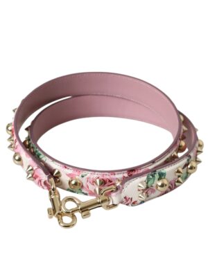 Dolce & Gabbana Pink Floral Handbag Accessory Shoulder Strap