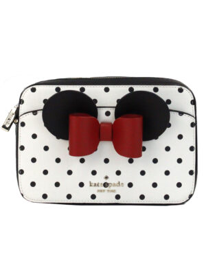 Kate Spade Disney Minnie Mouse Polka Dot Printed PVC Crossbody Camera Bag