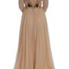 Dolce & Gabbana Elegant Floral Embroidered Silk Maxi Dress - Image 3