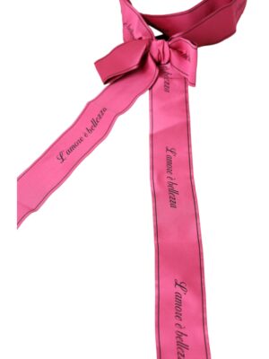 Dolce & Gabbana Pink L'Amore E'Bellezza Waist Belt