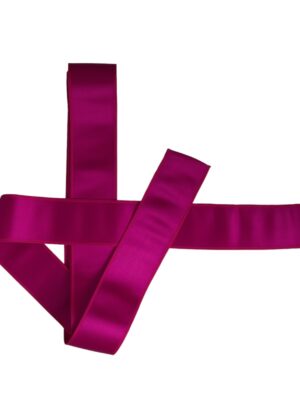 Dolce & Gabbana Fuchsia Pink Silk Waist Women Belt