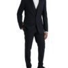 Dolce & Gabbana Dark Blue MARTINI Wool Formal 3 Piece Suit - Image 2