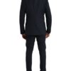 Dolce & Gabbana Dark Blue MARTINI Wool Formal 3 Piece Suit - Image 3
