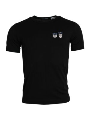 Dolce & Gabbana Black #DGFamily Cotton Crew Neck T-shirt