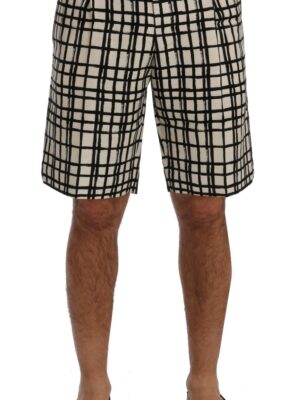 Dolce & Gabbana Elegant Striped Cotton-Linen Shorts