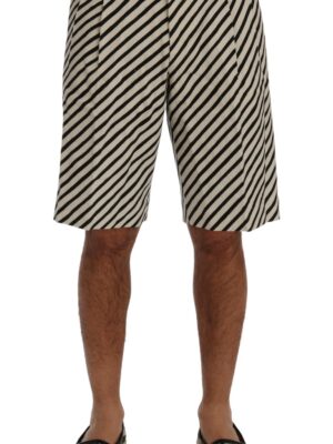 Dolce & Gabbana Striped Hemp Casual Shorts
