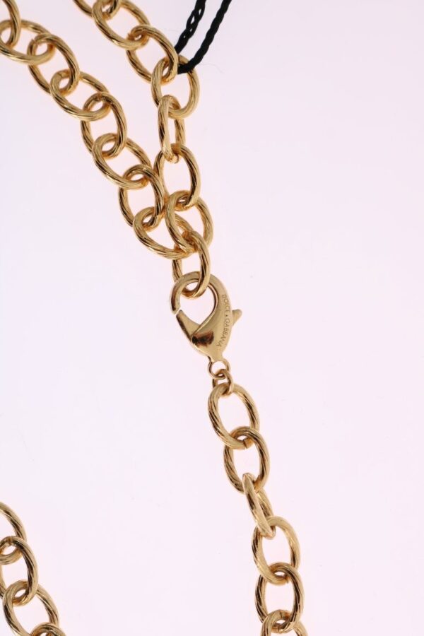 Dolce & Gabbana Elegant Gold Crystal Statement Necklace - Image 7