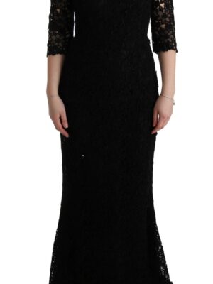 Dolce & Gabbana Elegant Black Sheath Dress with Silk Lining