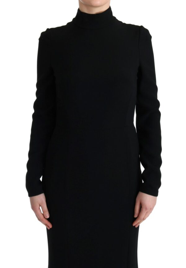 Dolce & Gabbana Elegant Full Length Sheath Gown in Black - Image 6