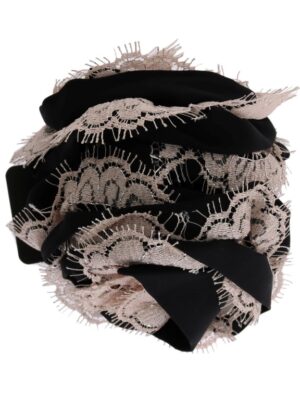 Dolce & Gabbana Elegant Floral Lace Crystal Hair Claw