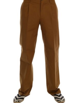 Dolce & Gabbana Elegant Brown Formal Trousers for Men