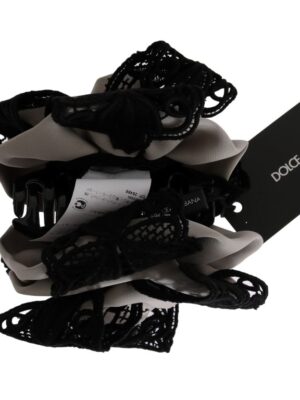 Dolce & Gabbana Elegant Floral Lace Hair Claw