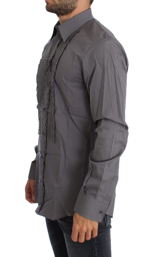 Dolce & Gabbana Elegant Slim Fit Cotton Dress Shirt - Image 2