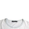 Dolce & Gabbana White Cotton Round Neck Short Sleeve T-shirt - Image 3