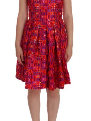 Dolce & Gabbana Elegant Pink A-Line Sleeveless Dress