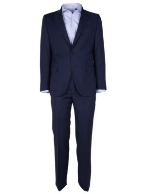 Made in Italy Blue Wool Men's Suit