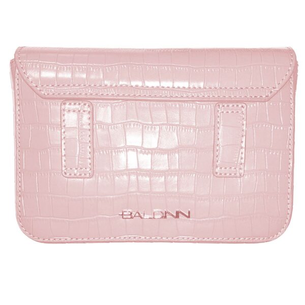 Baldinini Trend Pink Calfskin Women Clutch - Image 2