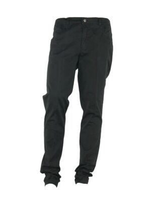 Made in Italy Elegant Summer Black Cotton Trousers