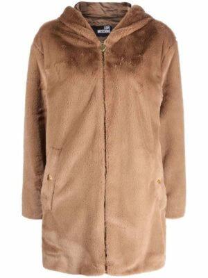 Love Moschino Beige Polyester Women Coat