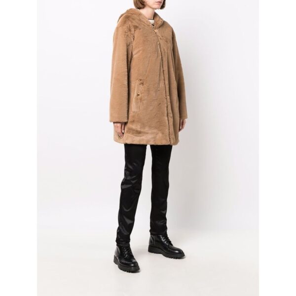 Love Moschino Beige Polyester Women Coat - Image 3