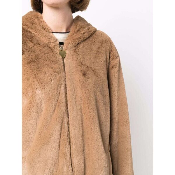 Love Moschino Beige Polyester Women Coat - Image 5