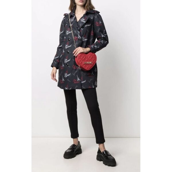 Love Moschino Black Polyester Women Coat - Image 2