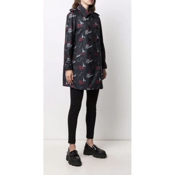 Love Moschino Black Polyester Women Coat - Image 3