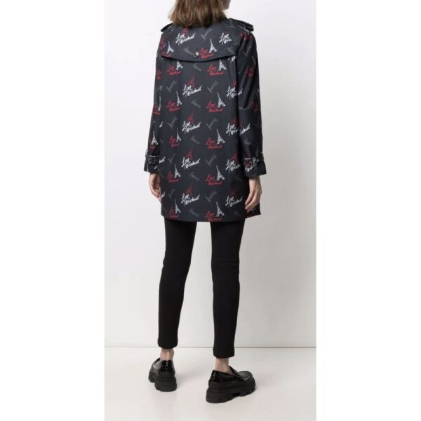 Love Moschino Black Polyester Women Coat - Image 4