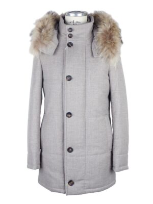Made in Italy Italian Wool-Cashmere Blend Gray Jacket