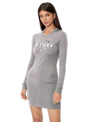 Love Moschino Gray Cotton Women Dress