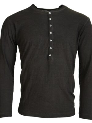 Dsquared² Gray Cotton Linen Long Sleeves Pullover Sweater
