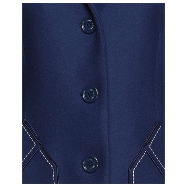 Love Moschino Blue Wool Women Coat - Image 4