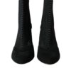 Dolce & Gabbana Black Mesh Stiletto Heels Ankle Boots Shoes - Image 2