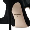 Dolce & Gabbana Black Mesh Stiletto Heels Ankle Boots Shoes - Image 7