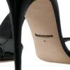 Dolce & Gabbana Black KEIRA Leather Heels Sandals Shoes - Image 7