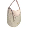 Michael Kors Large Dover Half Moon Crossbody Bag Purse Powder Blush Multi - Image 3