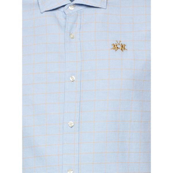 La Martina Light Blue Cotton Shirt - Image 3