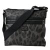 Dolce & Gabbana Gray Leopard PVC Leather Messenger Cross Body Bag - Image 2