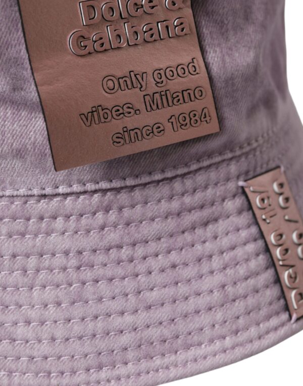 Dolce & Gabbana Light Brown Nylon Canvas Bucket Hat Men - Image 3