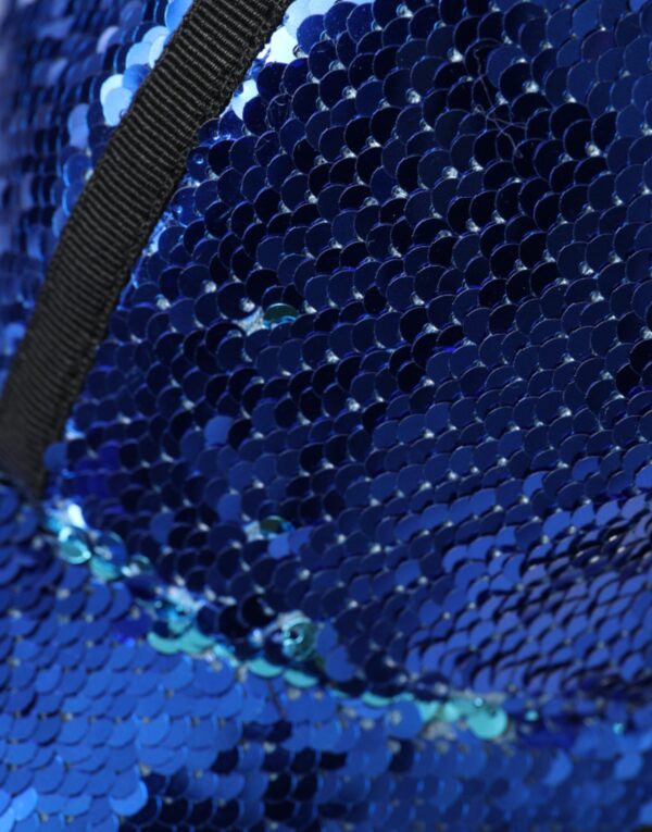 Dolce & Gabbana Royal Blue Sequin Baseball Hat Men - Image 5