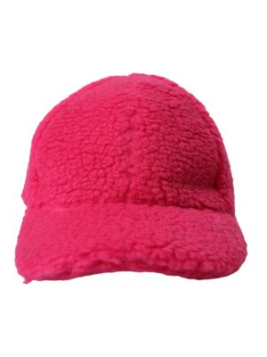 Dolce & Gabbana Pink Fleece Plush Baseball Hat Men