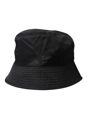 Dolce & Gabbana Black Wide Brim Cap Bucket Hat Men