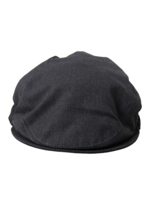Dolce & Gabbana Gray Cotton Cloth Newsboy Hat Men