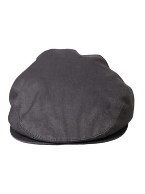 Dolce & Gabbana Gray Cotton Cloth Newsboy Hat Men