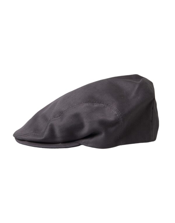 Dolce & Gabbana Gray Cotton Cloth Newsboy Hat Men - Image 2